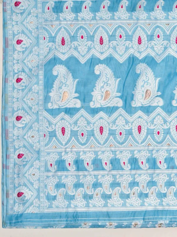 Light_Blue_Banarasi_Silk_Traditional_Wear_Saree