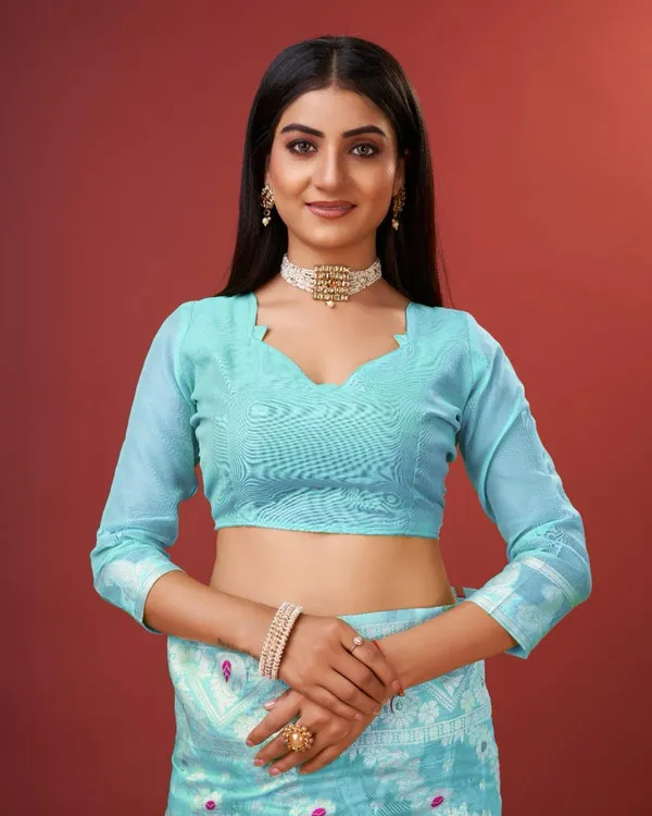 Light_Blue_Banarasi_Silk_Traditional_Wear_Saree
