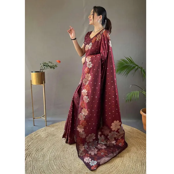 Maroon_Banarasi_Silk_Traditional_Wear_Saree