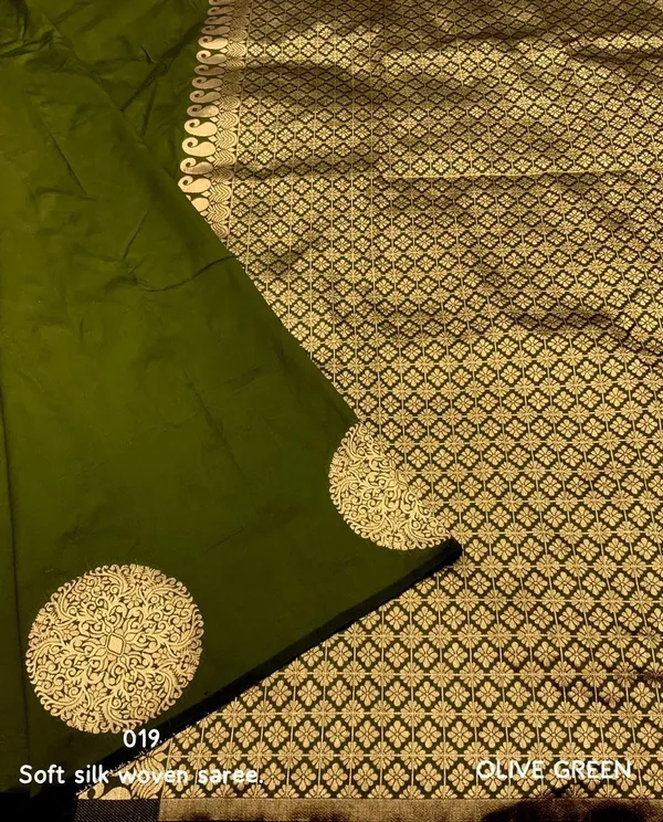 Olive_Banarasi_Silk_Traditional_Wear_Saree