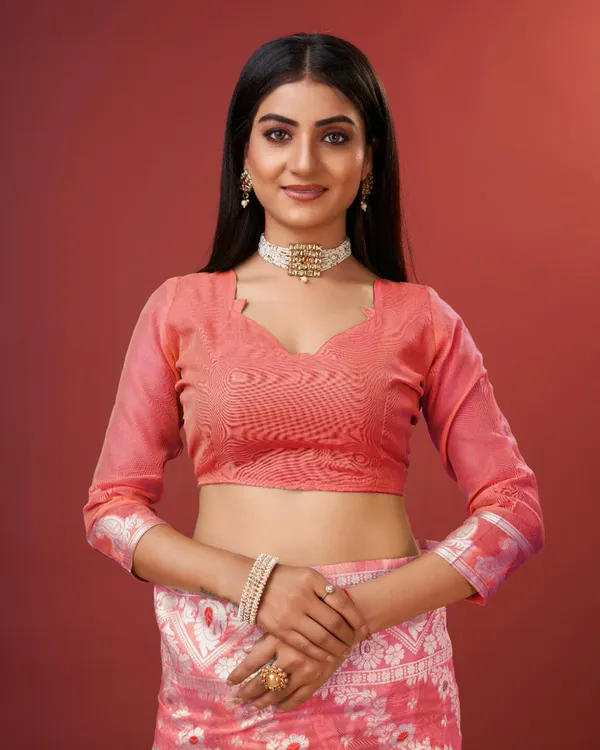 Orange_Banarasi_Silk_Traditional_Wear_Saree