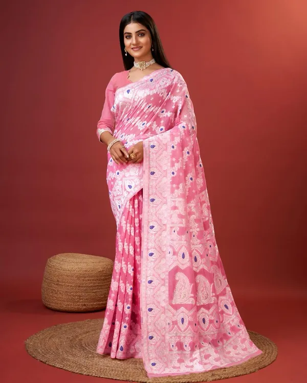 Pink_Banarasi_Silk_Traditional_Wear_Saree
