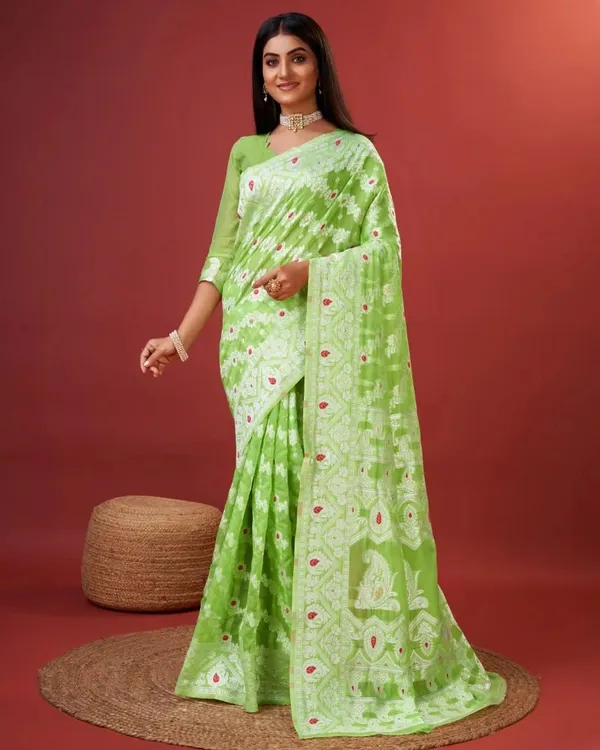 Pista_Banarasi_Silk_Traditional_Wear_Saree