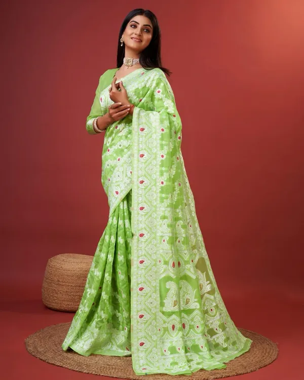 Pista_Banarasi_Silk_Traditional_Wear_Saree