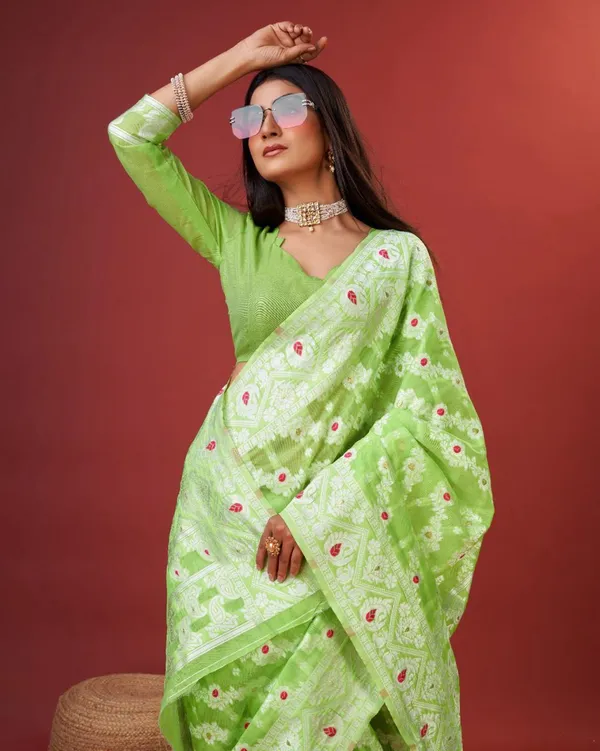Pista_Banarasi_Silk_Traditional_Wear_Saree