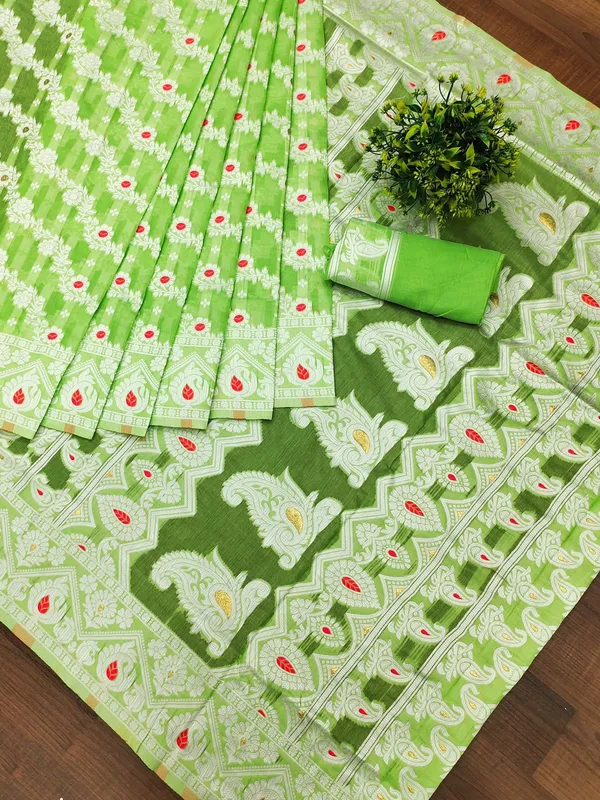 Pista_Banarasi_Silk_Traditional_Wear_Saree