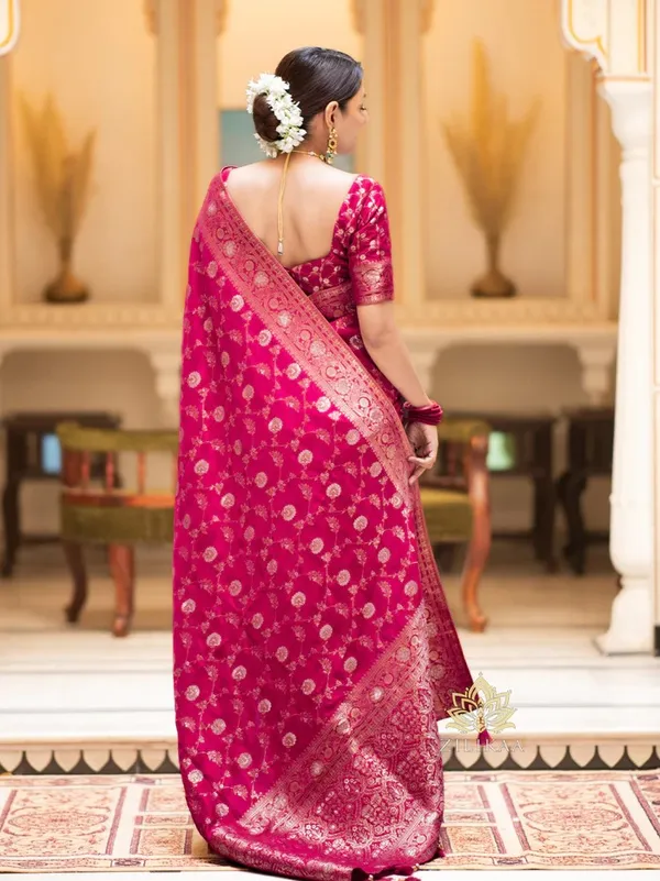 Rani_Pink_Banarasi_Silk_Traditional_Wear_Saree
