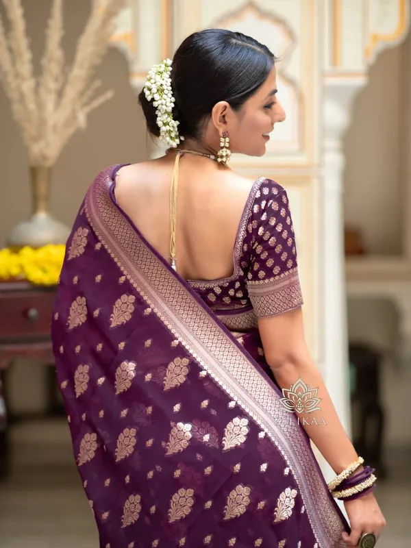Wine_Banarasi_Silk_Traditional_Wear_Saree