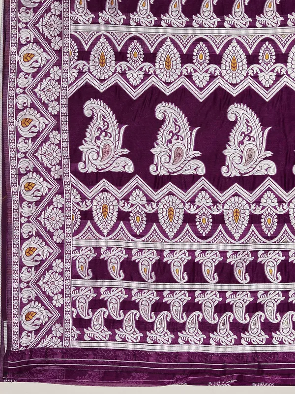 Wine_Banarasi_Silk_Traditional_Wear_Saree