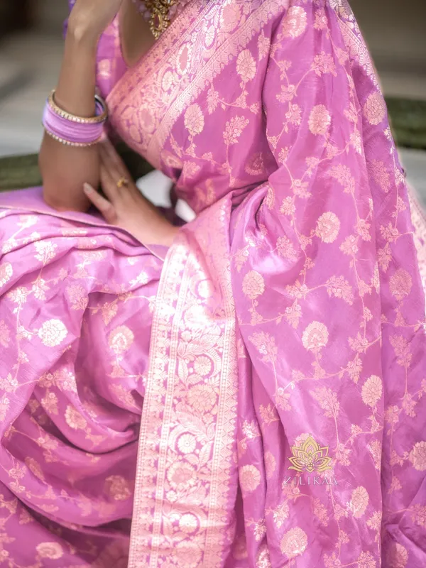 Baby_Pink_Banarasi_Silk_Traditional_Wear_Saree