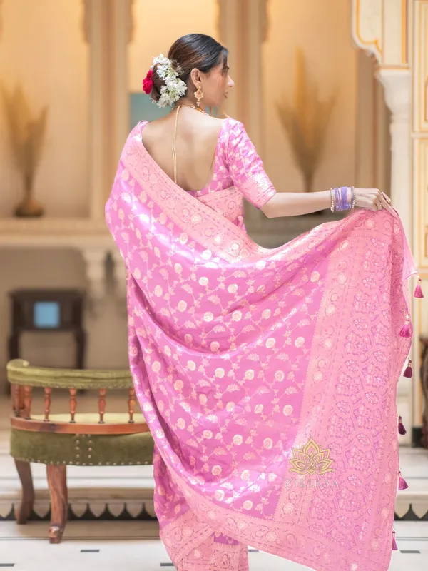 Baby_Pink_Banarasi_Silk_Traditional_Wear_Saree