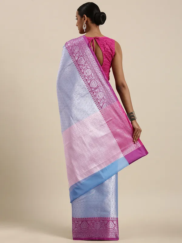 Blue_Kanjeevaram_Banarasi_Sarees_For_Women