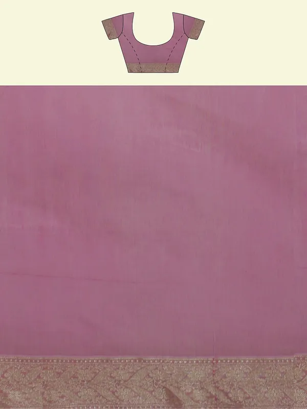 Pink_Cotton_Blend_Banarasi_Sarees_For_Women