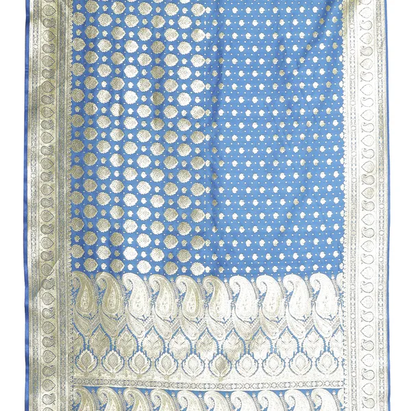Turquoise_Blue_Satin_Silk_Banarasi_Sarees_For_Women