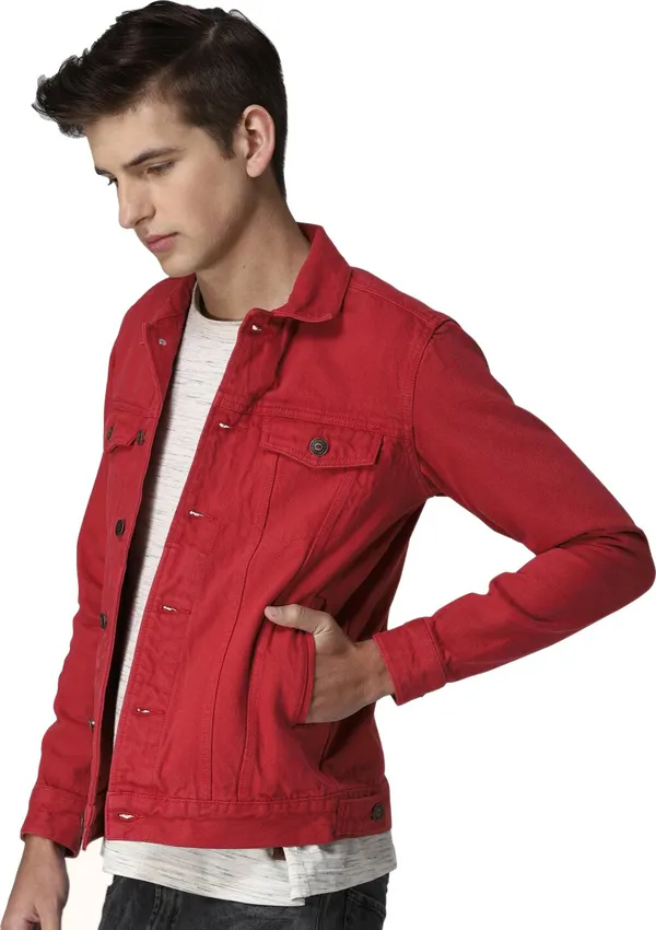 Full_Sleeve_Solid_Denim_Jacket_for_Men_|_Red