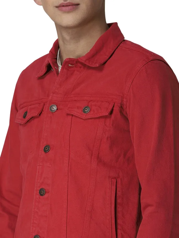 Full_Sleeve_Solid_Denim_Jacket_for_Men_|_Red