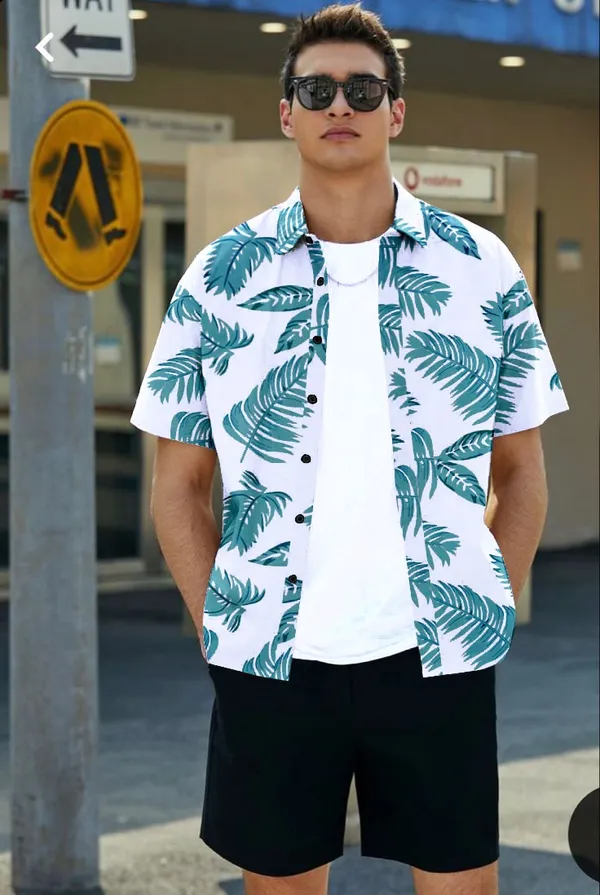 Sky_Blue_Cotton_Blend_Casual_Wear_Shirt_For_Men