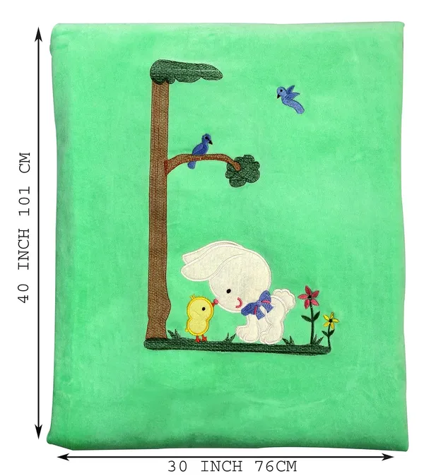Green_Born_Baby_Blanket_Or_Wrapper_Or_Receiving_Towel