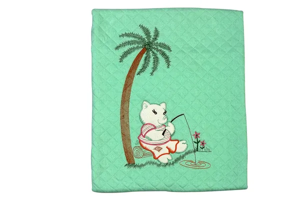 Green_Born_Baby_Blanket_Or_Wrapper_Or_Receiving_Towel