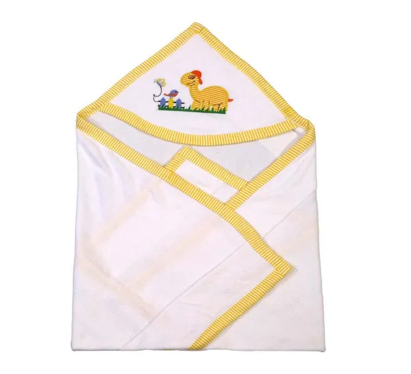 Yellow_Born_Baby_Wrapper_Or_Receiving_Towel_Made_Up_Of_Terry