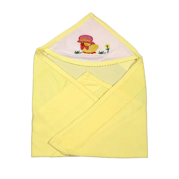 Yellow_Born_Baby_Wrapper_Or_Receiving_Towel_Made_Up_Of_Terry