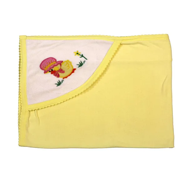Yellow_Born_Baby_Wrapper_Or_Receiving_Towel_Made_Up_Of_Terry