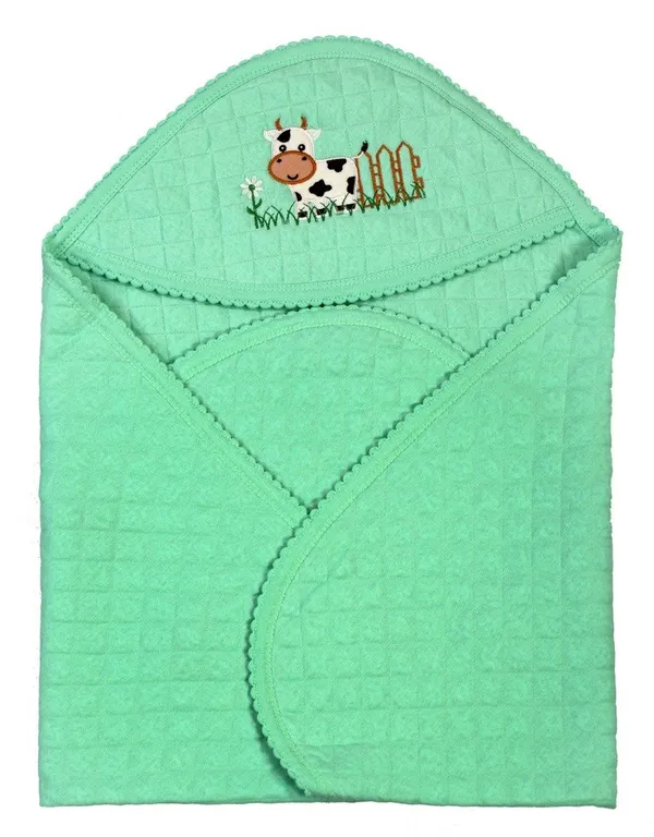 Green_Jacquard_Born_Baby_Wrapper_Or_Receiving_Towel