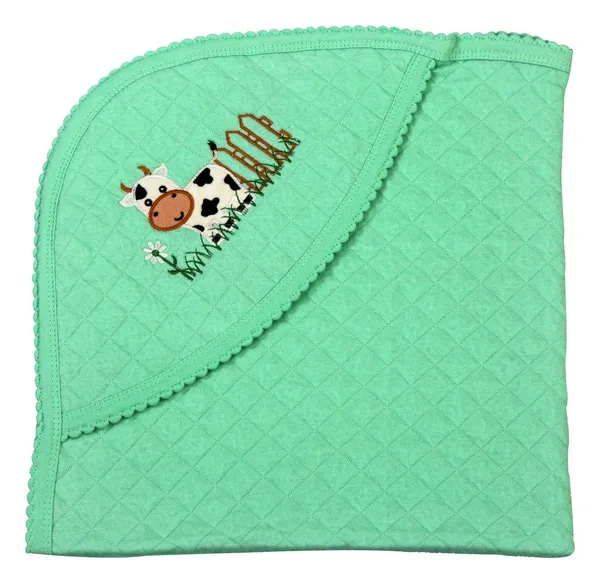 Green_Jacquard_Born_Baby_Wrapper_Or_Receiving_Towel