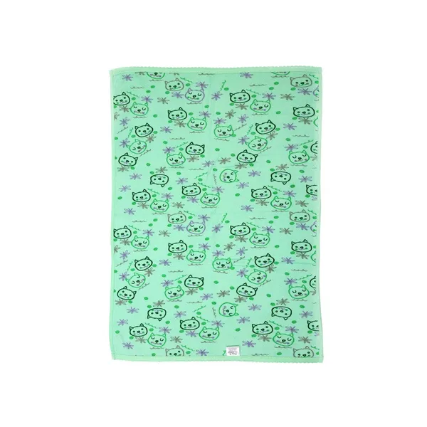 Green_Printed_Baby_Bath_Towels_With_Colour_Base