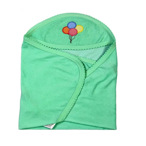 Green_Plain_Baby_Wrapper_Or_Receiving_Towel