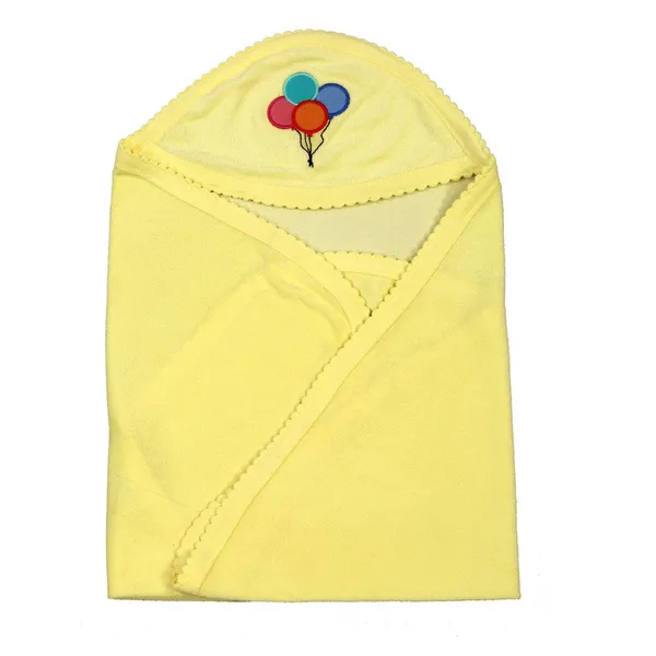 Yellow_Plain_Baby_Wrapper_Or_Receiving_Towel
