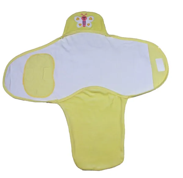 Yellow_Newborn_Cotton_Swaddle/Wrap/Sleeping_Bag