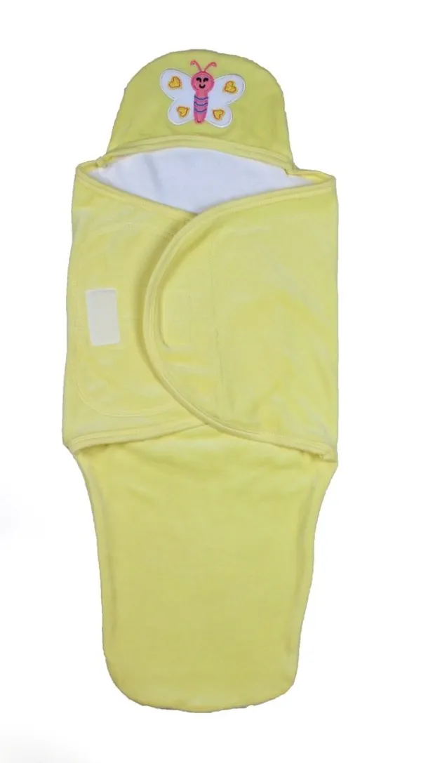 Yellow_Newborn_Cotton_Swaddle/Wrap/Sleeping_Bag