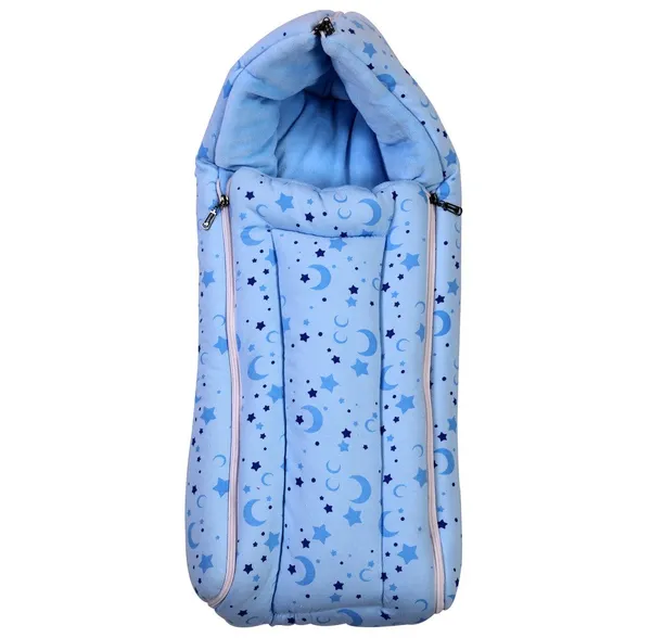 Blue_Baby_Bedding_Cum_Sleeping_Bag_Cotton_Set