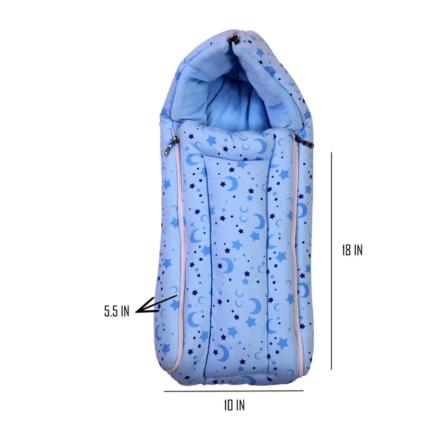 Blue_Baby_Bedding_Cum_Sleeping_Bag_Cotton_Set