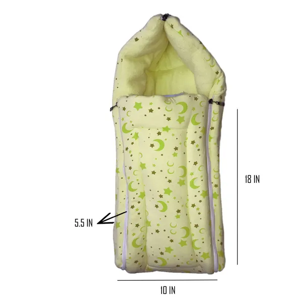 Yellow_Printed_Baby_Bag/Carry_Bed/Bed