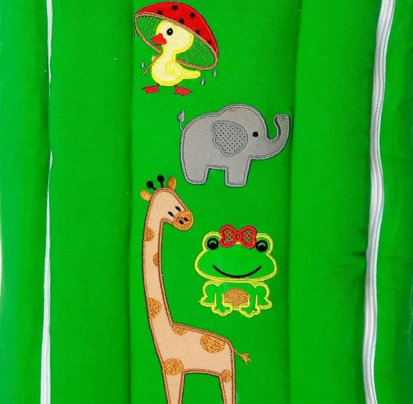 Green_Premium_Baby_Bedding_Set_Cum_Sleeping_Bag,Bed_For_New_Born_Baby