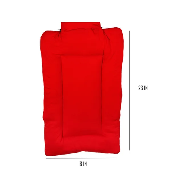 Red_Baby'S_Cotton_Bedding_Set_And_Sleeping_Bag