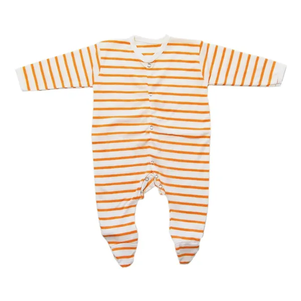 Beige_Cotton_Stripe_Jump_Suit_For_Baby_Boy_/Baby_Girl