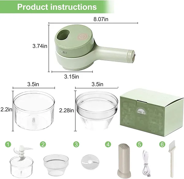 Multicolour_Four_In_One_Handheld_Electric_Vegetable_Cutter_Set_Wireless_Hand_Held_Food_Processor_Vegetable_Chopper_For_Garlic_Chili_Onion_Slicer_Kitchen_Portable_Wireless_Usb_Cable