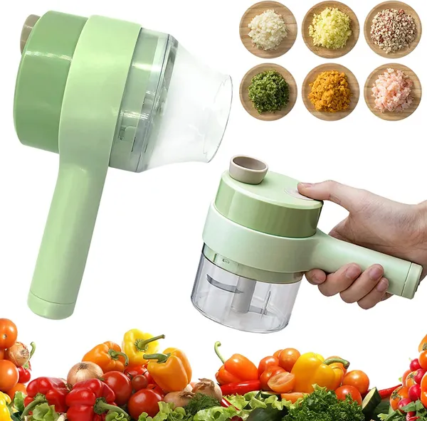 Multicolour_Four_In_One_Handheld_Electric_Vegetable_Cutter_Set_Wireless_Hand_Held_Food_Processor_Vegetable_Chopper_For_Garlic_Chili_Onion_Slicer_Kitchen_Portable_Wireless_Usb_Cable