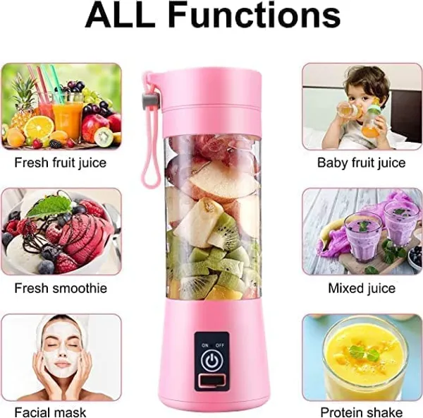 Multicolour_Six_Blade_Smoothie_Maker_&_Portable_Electric_Usb_Juice_Maker_Juicer_Bottle_Blender_Mixer,_Rechargeable_Bottle_&_Portable_Fruit_Blender_Maker_Protein_Shaker