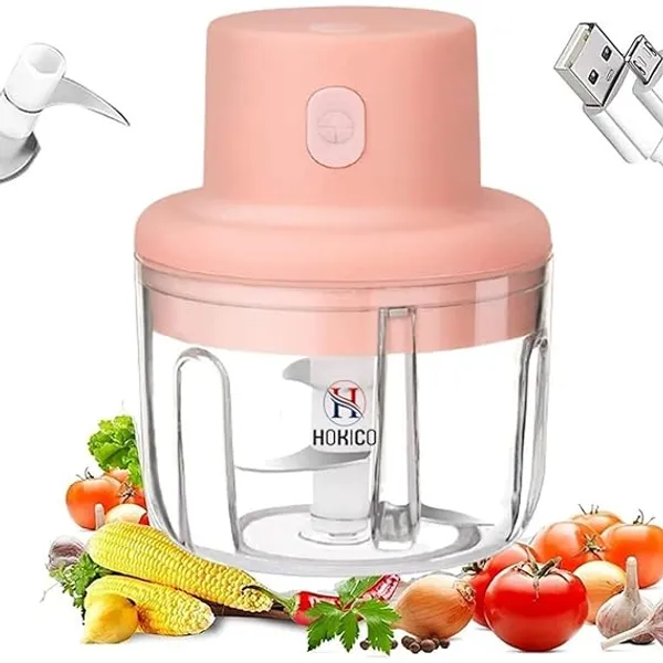 Multicolour_Mini_Electric_Garlic_Chopper,_Usb_Charging_Food_Processor,_Food_Chopper_With_3_Blades_Food_Processor_For_Kitchen_Baby_Food_Chopper
