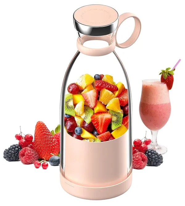 Multicolour_Portable_Blender,_Usb_Rechargeable_Mini_Juicer_Blender,_Electric_Juicer_Bottle_Blender_Grinder_Mixer,_Shakes_And_Smoothies,_Fruit_Juicer_Machine_+_Free_Gas_Lighter