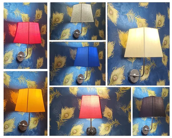 Fabric_Square_Shade_Wall_Light_with_Chrome_Fitting_Blue_(Bulb_not_included)