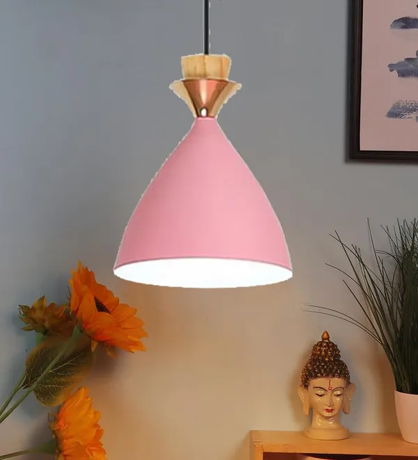 3_Light_Linear_Hanging_Bell_Shade_Light,_Pink