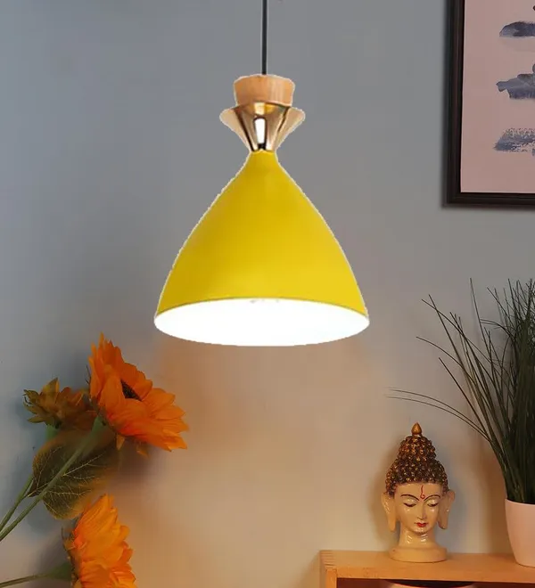 3_Light_Linear_Hanging_Bell_Shade_Light,_Yellow