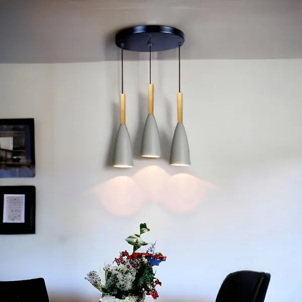3_Light_Cluster_Hanging_Glass_Shape_Shade_Light,_Grey