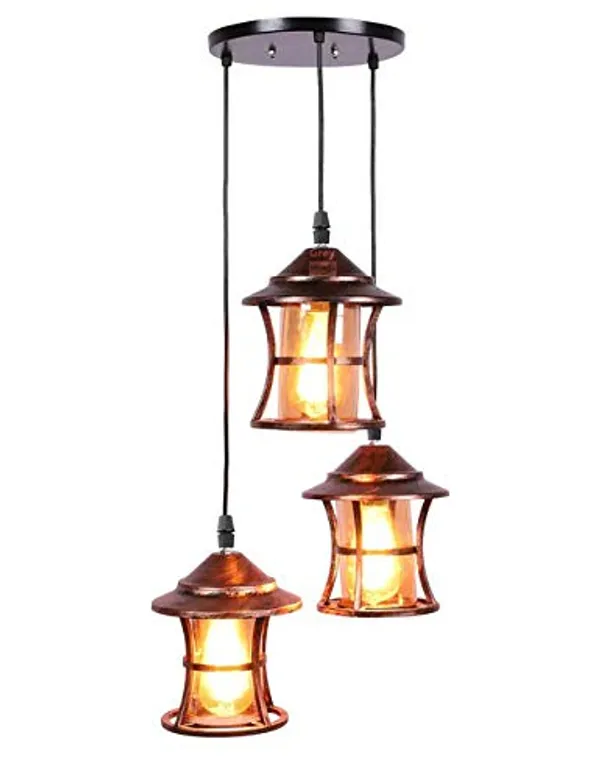 3_Lamp_Lantern_Chandelier_Hanging_Light,_Pendant_Lamp_Color_Copper_Antique