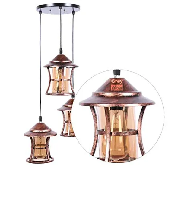 3_Lamp_Lantern_Chandelier_Hanging_Light,_Pendant_Lamp_Color_Copper_Antique